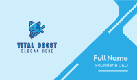 Playful Blue Kitten Cat Business Card Image Preview