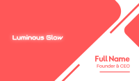 Neon Glow Text Business Card Image Preview