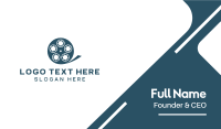 Blue Camera Reel Business Card