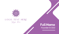 Purple Flower Business Card example 4