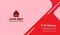 Naughty Love Heart Chocolate Dessert Business Card Image Preview