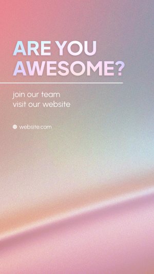 Are You Awesome? Instagram Story Image Preview