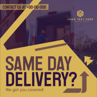 Reliable Delivery Courier Instagram Post
