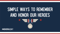 Honoring Our Heroes YouTube Video