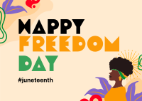 Juneteenth Postcard example 3