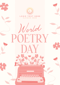 Vintage World Poetry Flyer