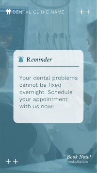 Dental Appointment Reminder Instagram Reel Design