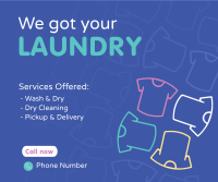 We Got Your Laundry Facebook Post