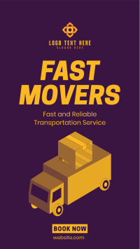 Fast Movers Service Instagram Story