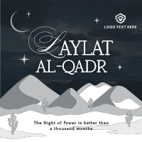 Laylat al-Qadr Desert Linkedin Post