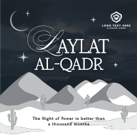 Laylat al-Qadr Desert Linkedin Post Image Preview