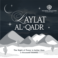 Laylat al-Qadr Desert Linkedin Post Image Preview