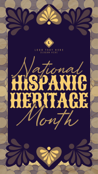 Talavera Hispanic Heritage Month Facebook Story Design