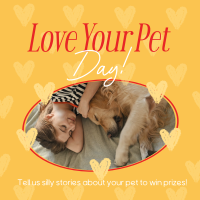 Retro Love Your Pet Day Instagram Post