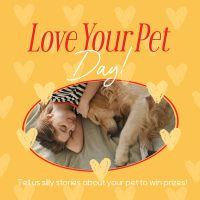 Retro Love Your Pet Day Instagram Post Image Preview