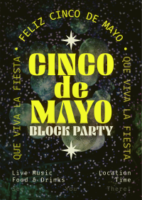 Cinco De Mayo Block Party Poster