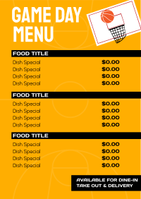 Lunch Menu example 3