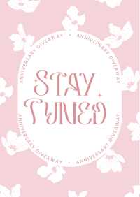 Floral Anniversary Giveaway Flyer