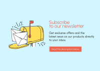 Subscribe To Newsletter Postcard