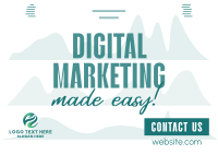 Digital Marketing Business Solutions Postcard