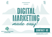 Digital Marketing Business Solutions Postcard Image Preview