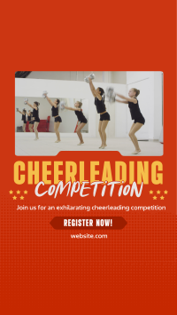 Cheerleading  Competition Details Instagram Story Design