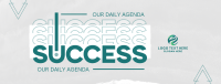 Success as Daily Agenda Facebook Cover