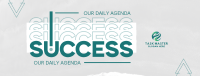 Success as Daily Agenda Facebook Cover Image Preview