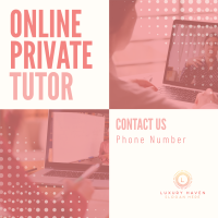 Professional Online Tutor Instagram Post Design