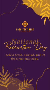 National Relaxation Day Facebook Story