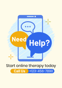 Online Therapy Consultation Poster