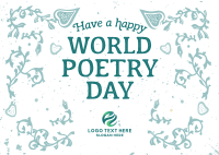 World Poetry Day Postcard