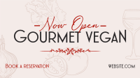 Gourmet Vegan Reservation Video