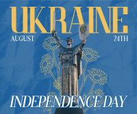 Sunflower Ukraine Independence Facebook Post