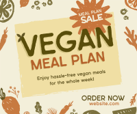 Organic Vegan Food Sale Facebook Post