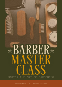Retro Barber Masterclass Poster