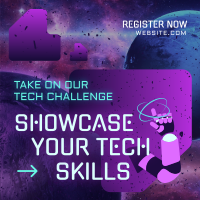 Tech Skill Showdown Linkedin Post Design