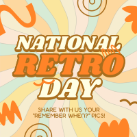 Swirly Retro Day Instagram Post