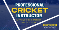 Professional Cricket Coach Facebook Ad Design