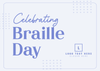 International Braille Day Postcard