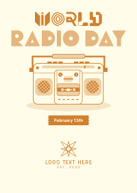 Radio Day Retro Poster