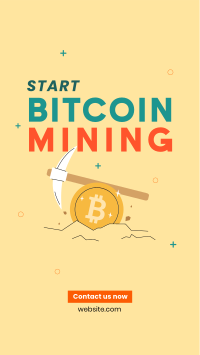 Start Crypto Mining Instagram Story