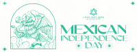 Retro Mexican Independence Day Facebook Cover