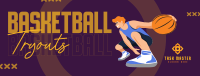 Basketball Tryouts Facebook Cover Image Preview