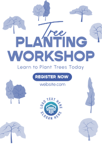 Tree Planting Workshop Poster