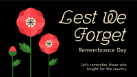 Poppy Remembrance Day Facebook Event Cover