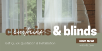 Curtains & Blinds Business Twitter Post