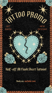 Retro Tattoo Shop Instagram Reel