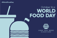 Burger World Food Day Pinterest Cover Design