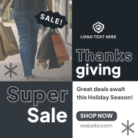 Super Sale this Thanksgiving Linkedin Post